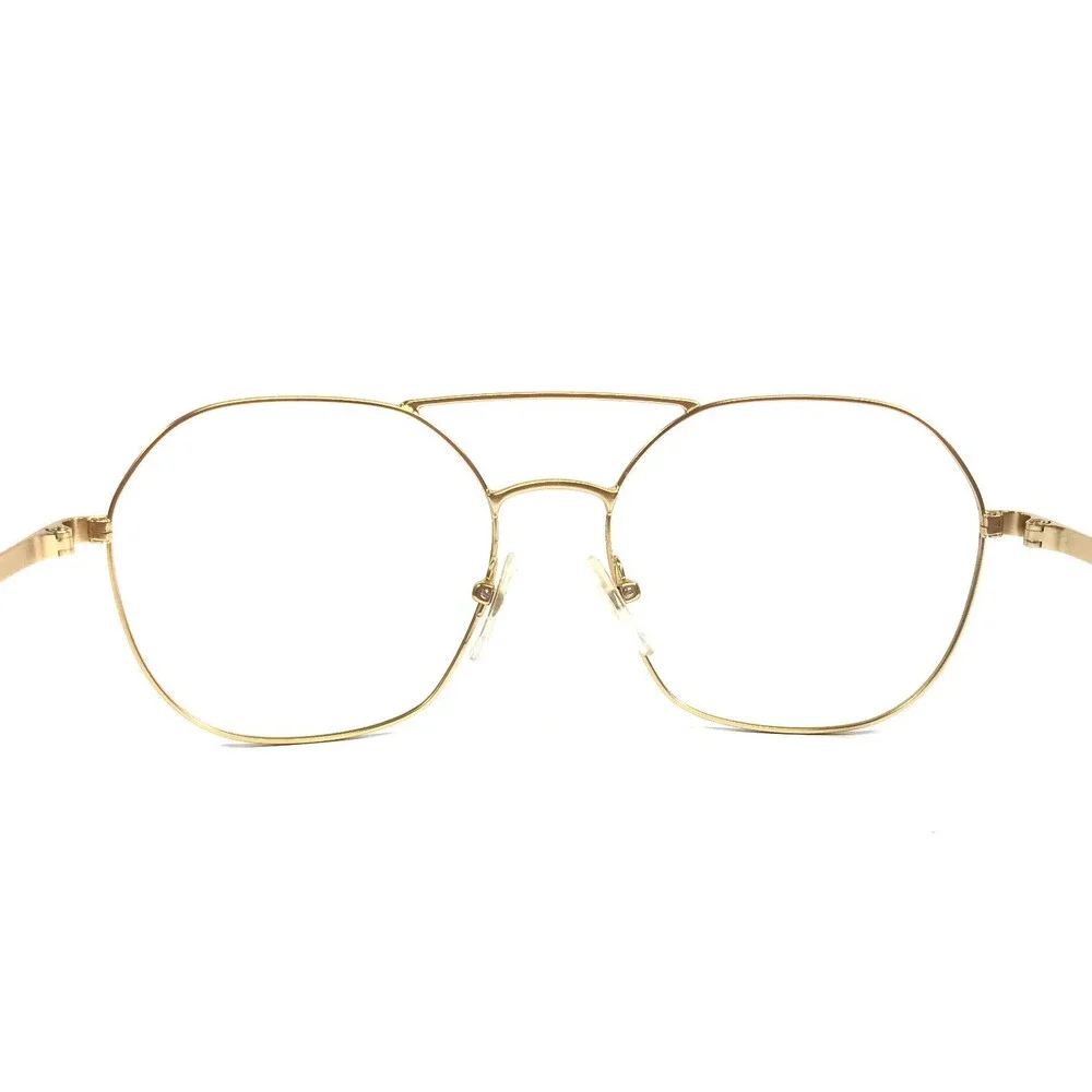 Vogue Eyeglasses Frames VO4022-S 352/11 Black Gold Geometric Wire Rim 55-17-135
